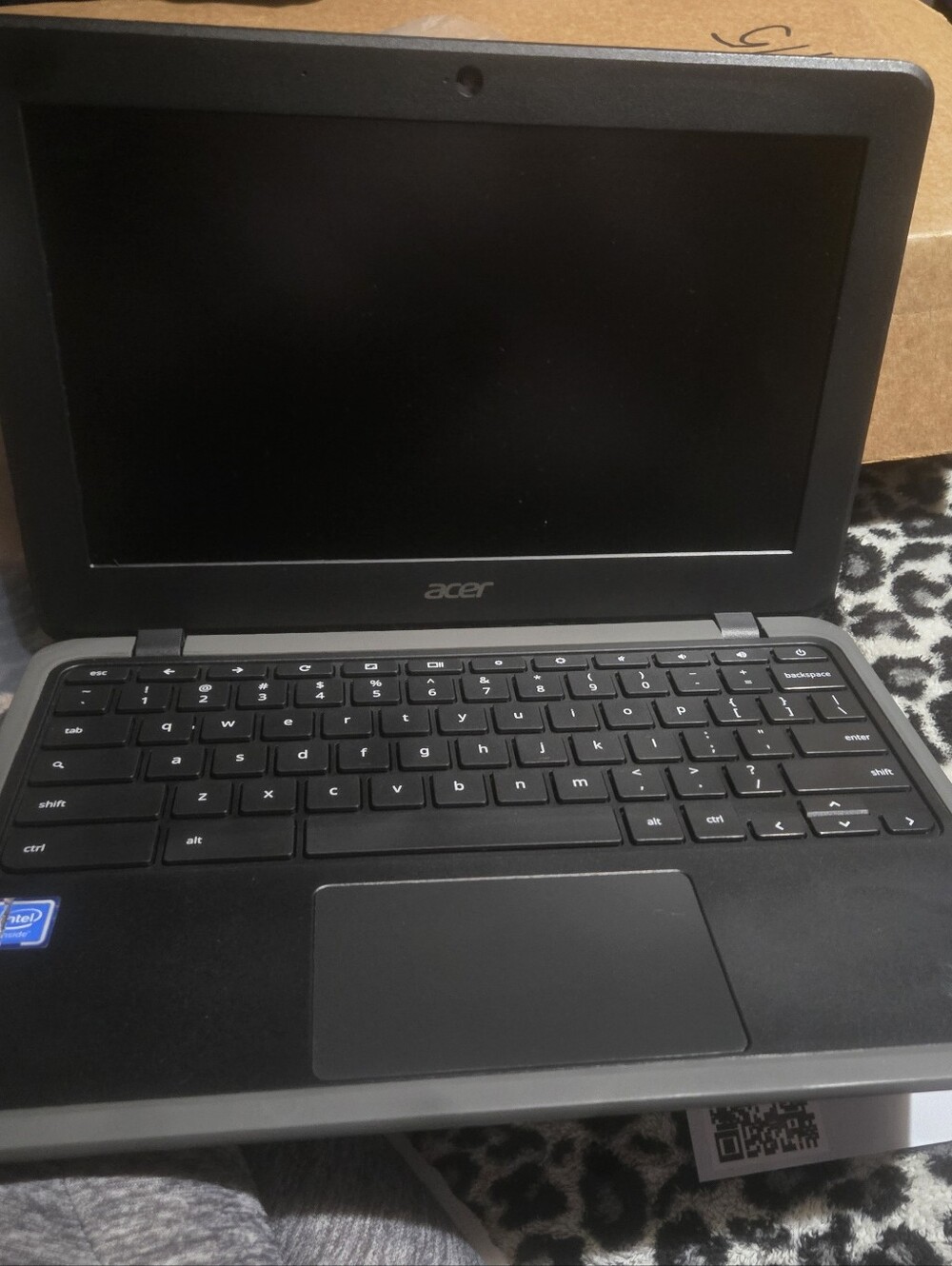 Acer Compact Laptop in Black and Silver Trim